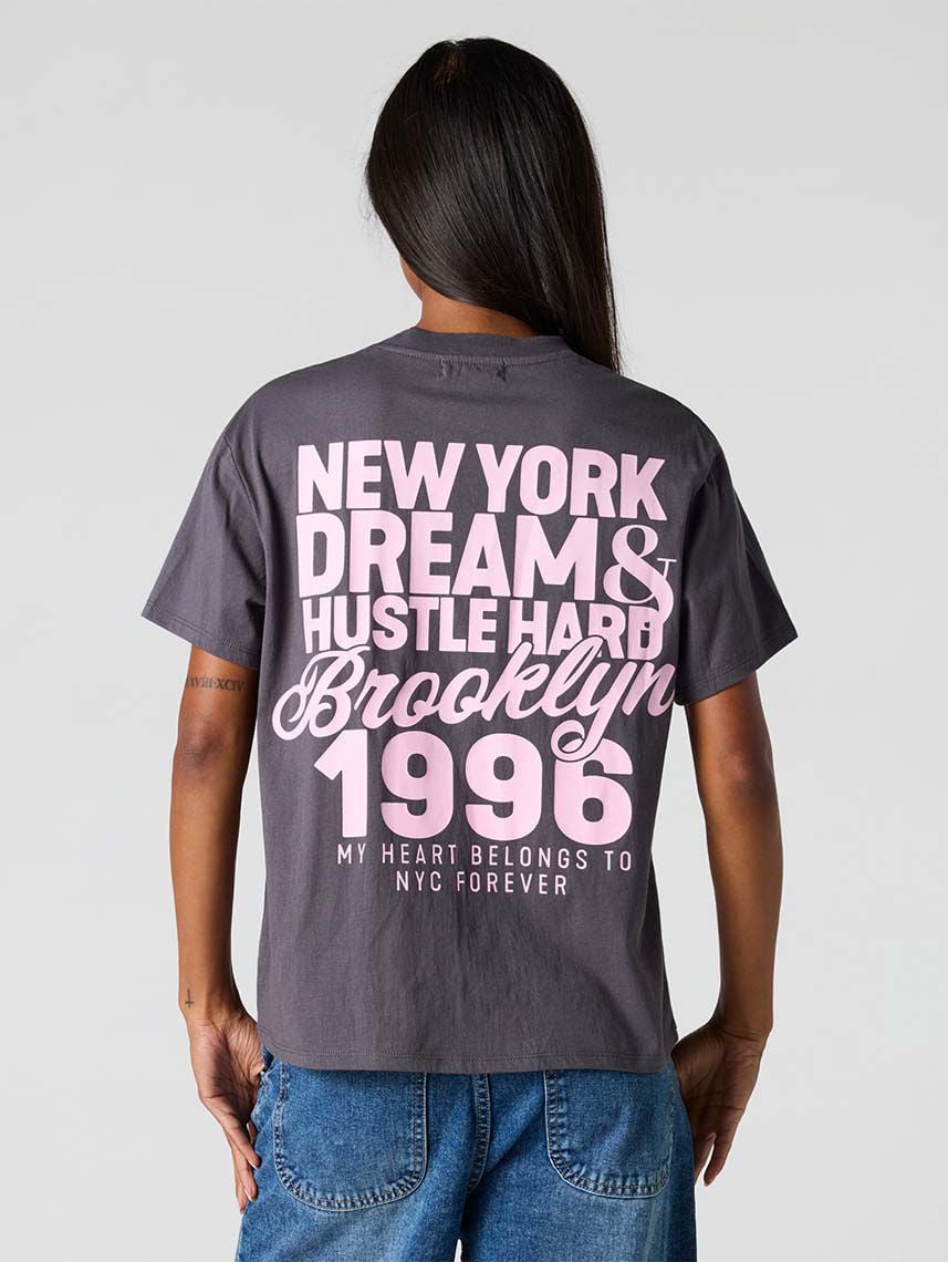 טי-שירט בוקסי NYC