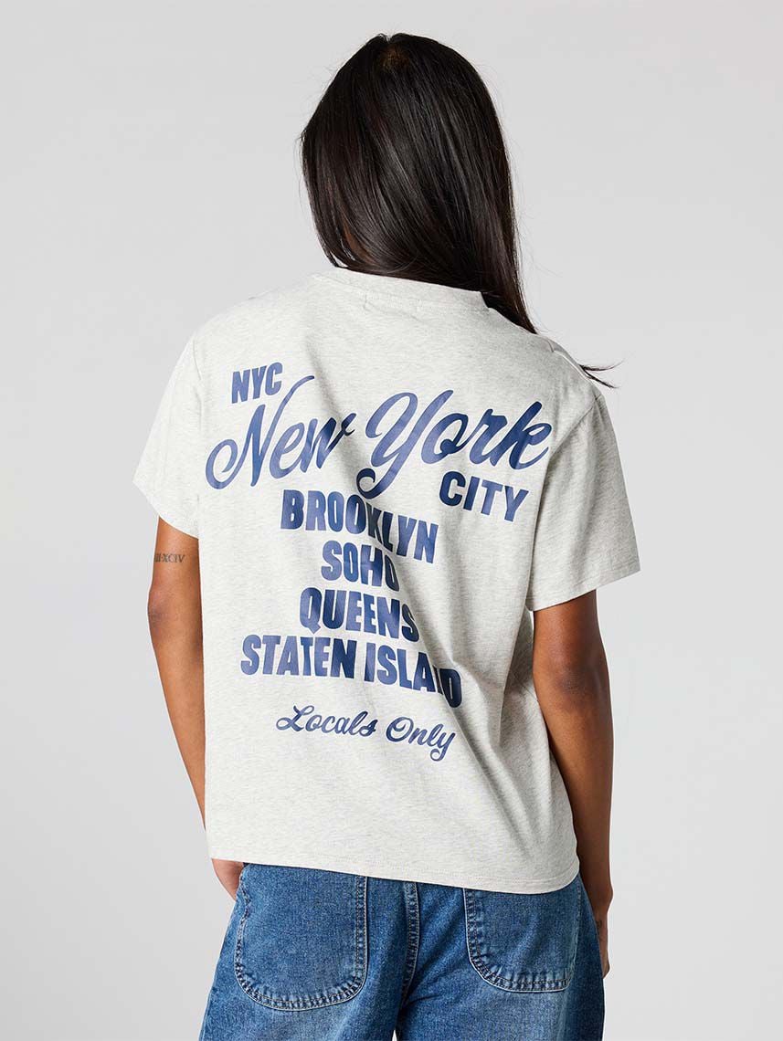 טי-שירט בוקסי NYC