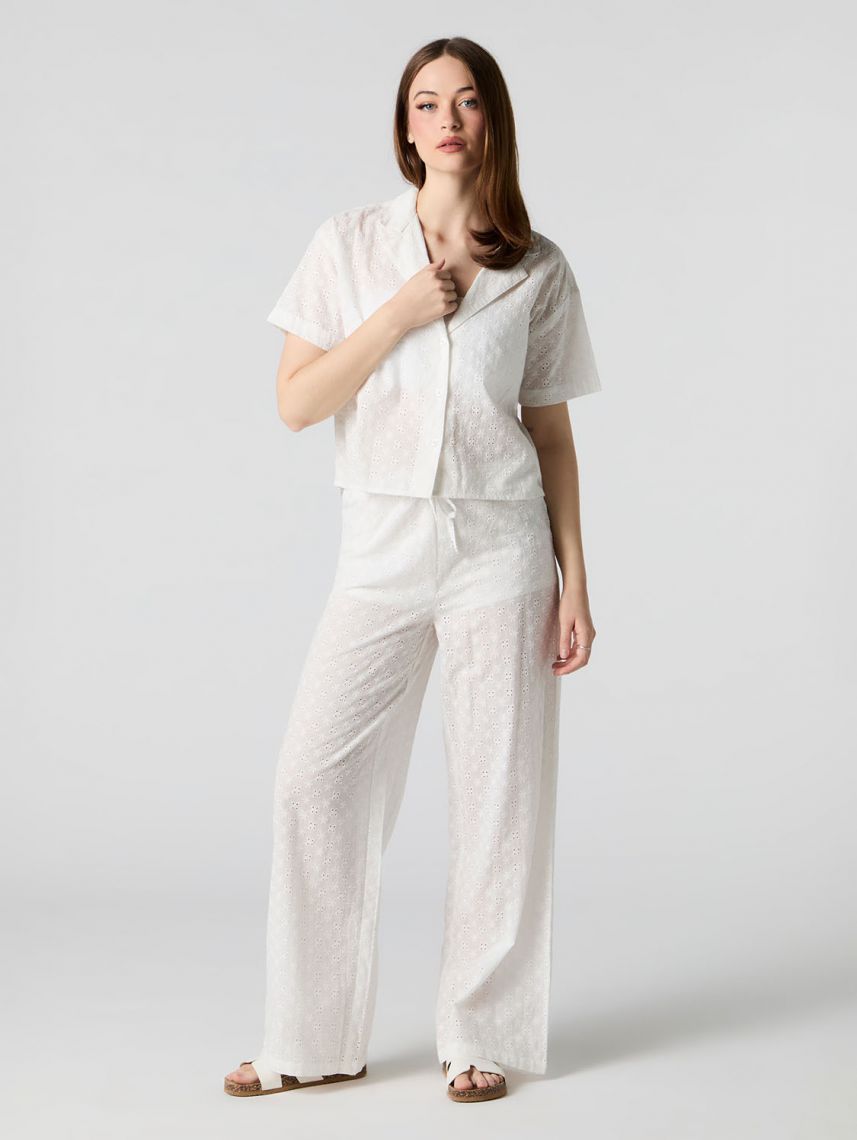 חולצה מכופתרת קצרה