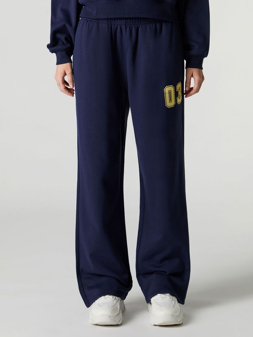 מכנסי פוטר WIDE LEG