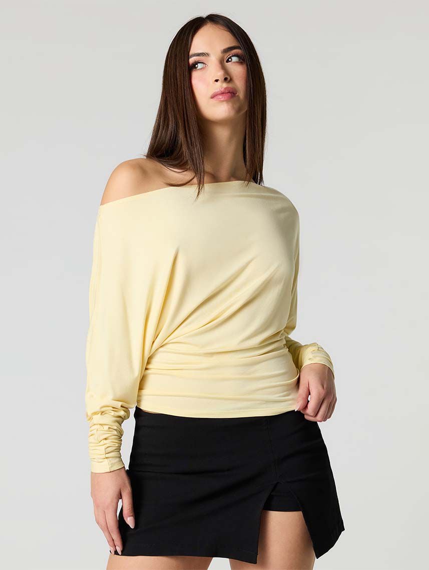 חולצת ריב אוף-שולדר