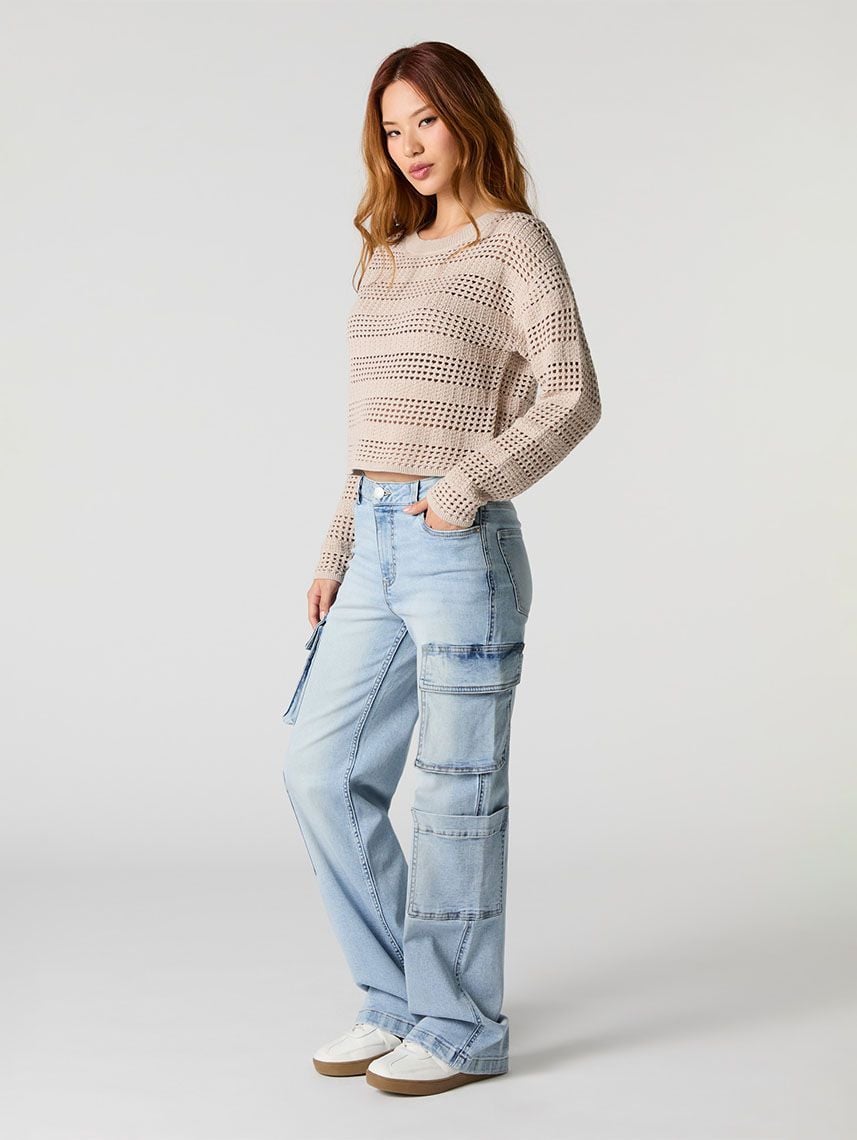 ג’ינס CARGO - WIDE LEG