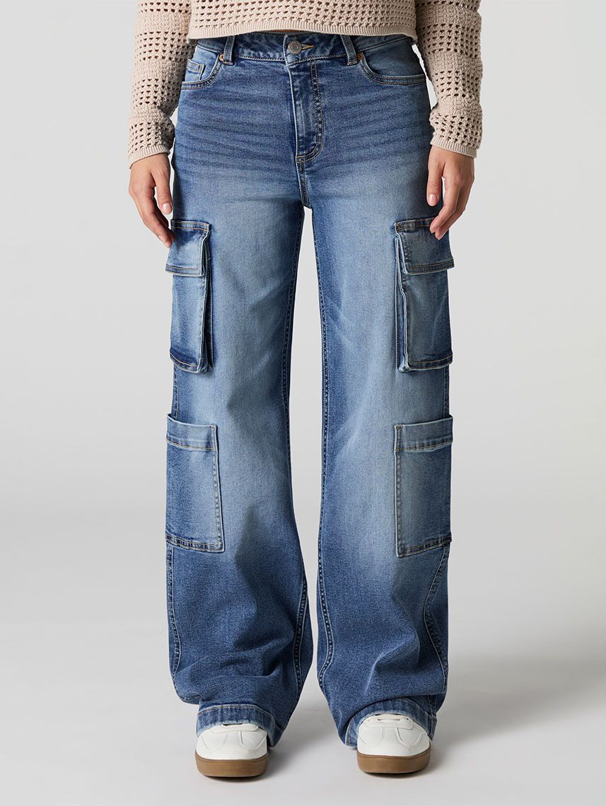ג’ינס CARGO - WIDE LEG