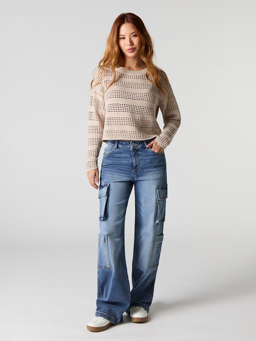 ג’ינס CARGO - WIDE LEG