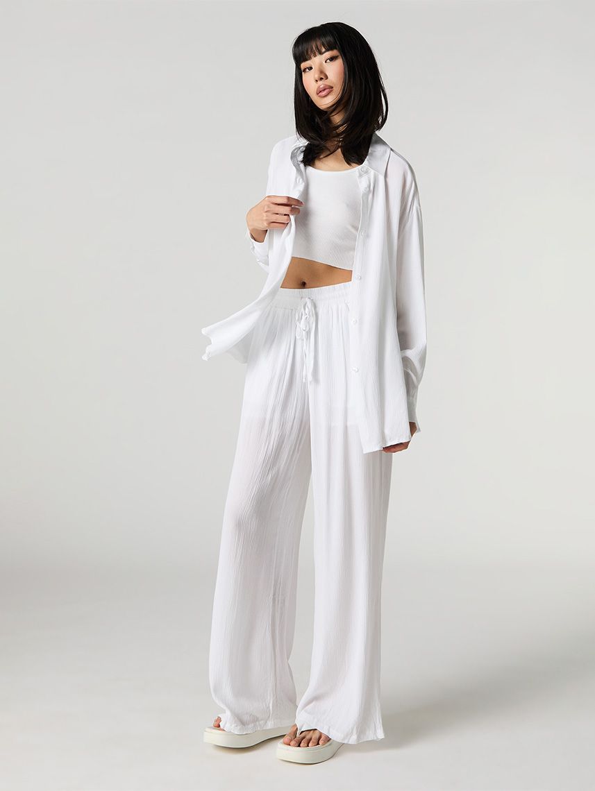 מכנסי Flowy ארוכים