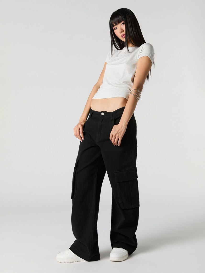 מכנסי CARGO- LOW RISE