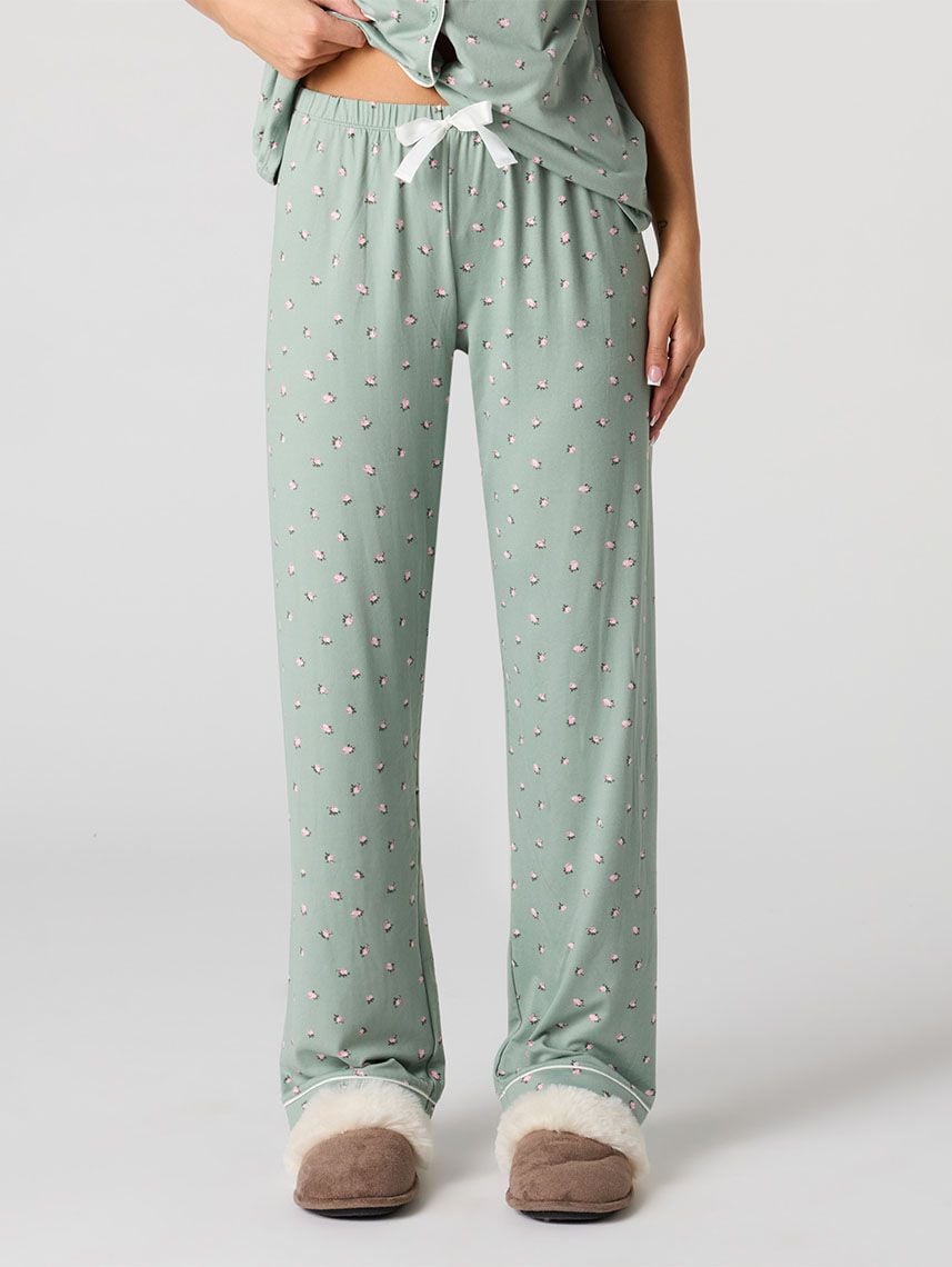 סט פיג’מה מכופתרת