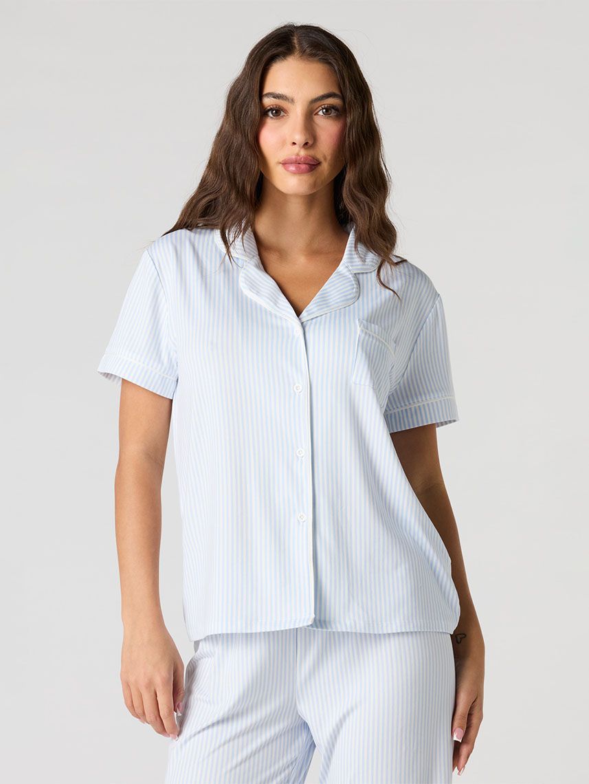 סט פיג’מה מכופתרת