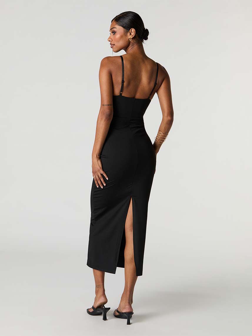 שמלת מקסי אלסטית