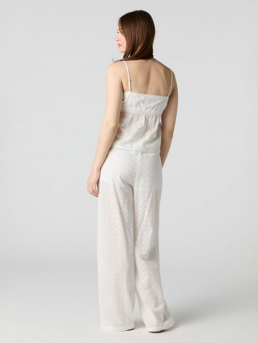 מכנסיים ארוכים מבד רשת