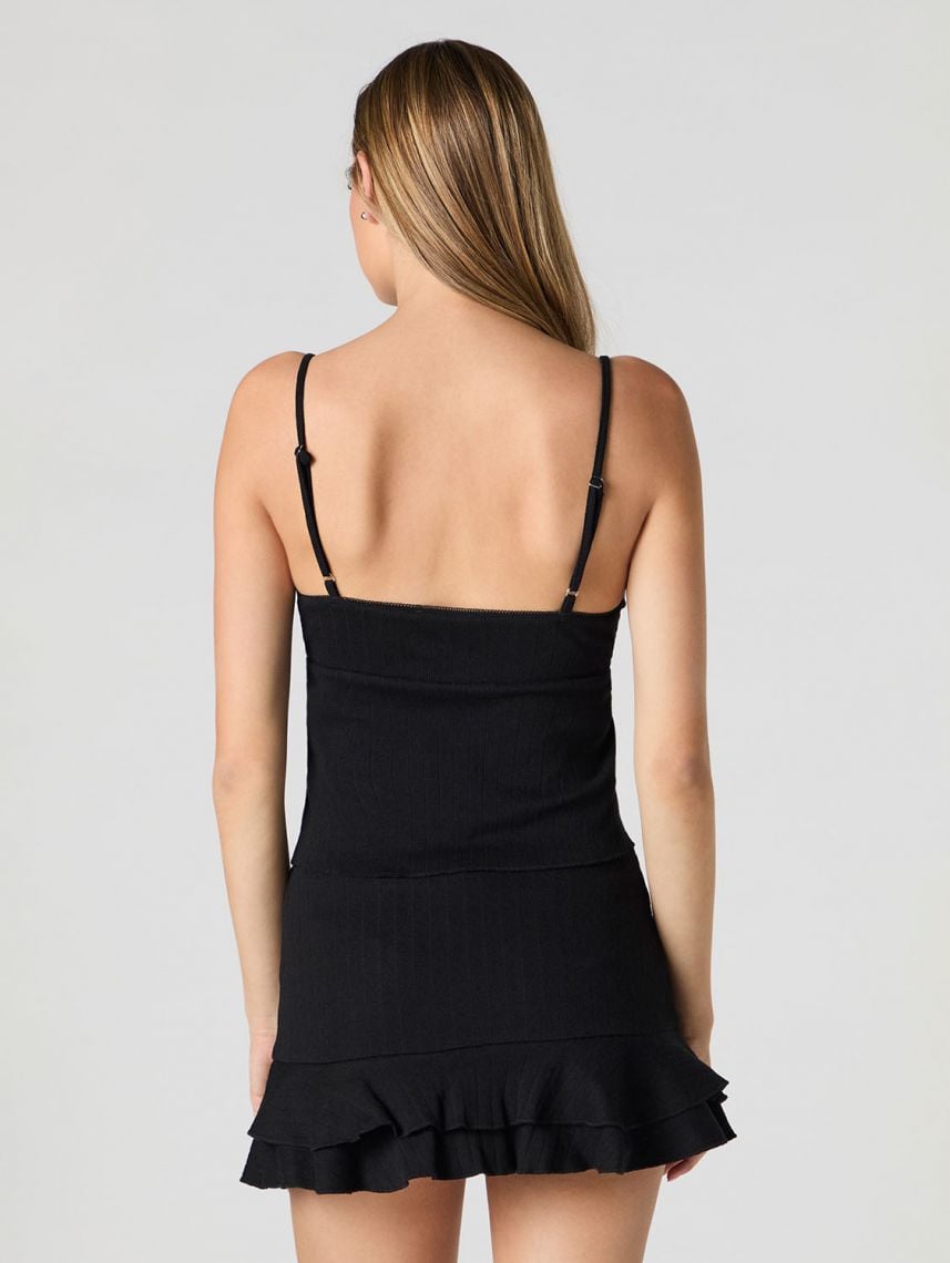 גופיית פוינטל עם פתח קדמי