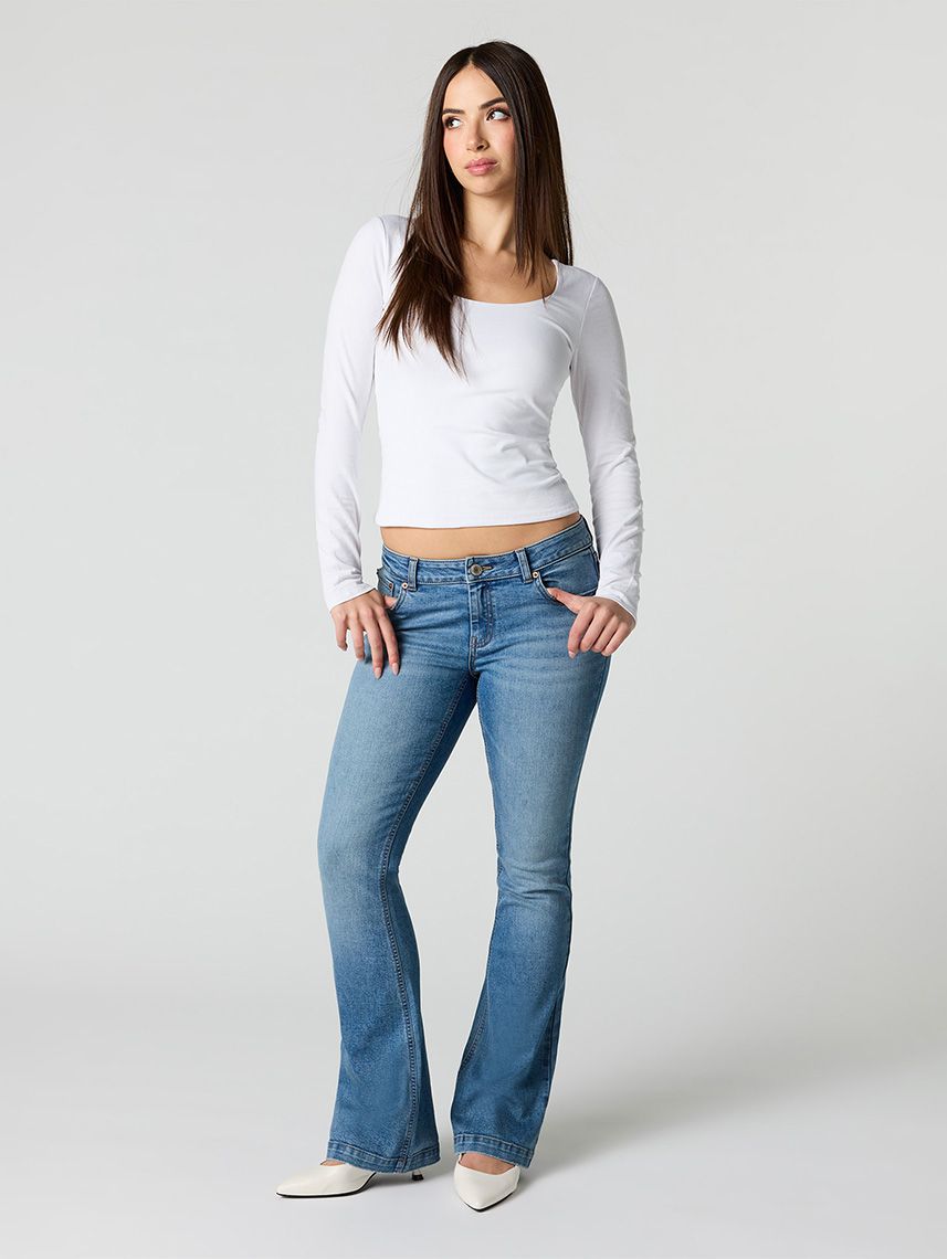 ג’ינס LOW RISE-FLARE