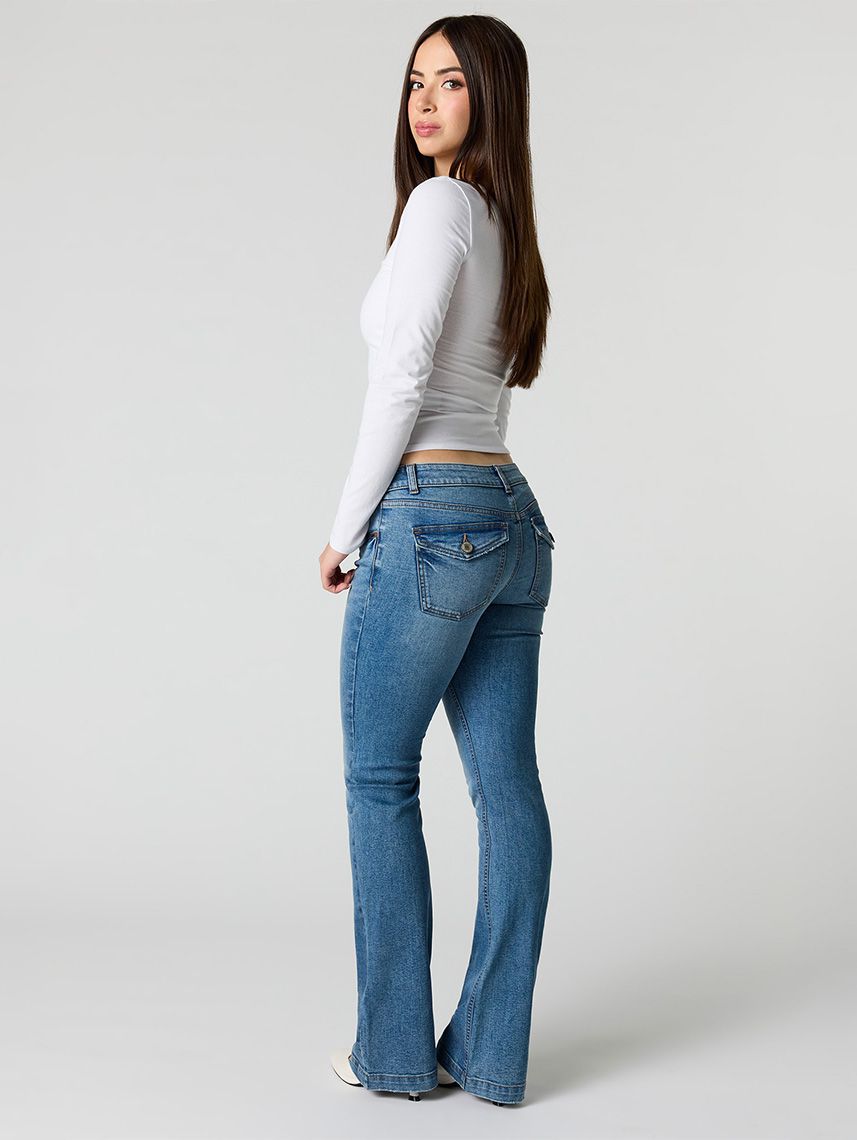 ג’ינס LOW RISE-FLARE