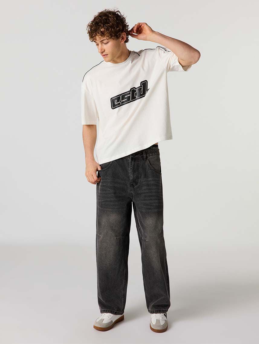 טי-שירט בוקסי עבה