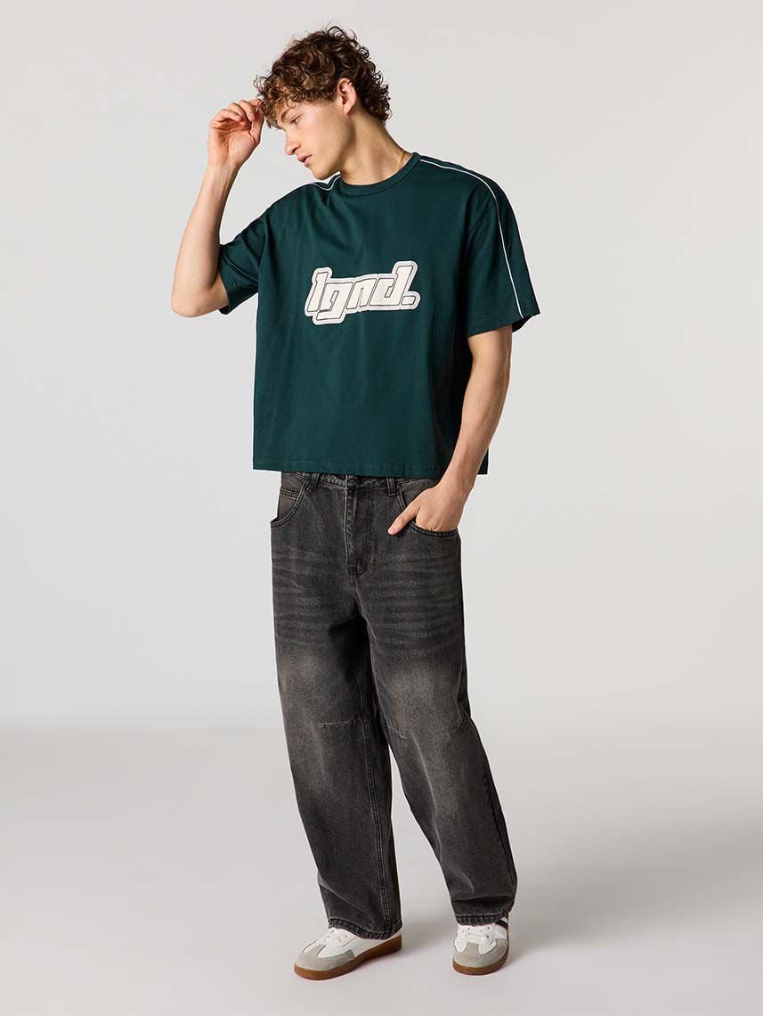 טי-שירט בוקסי עבה