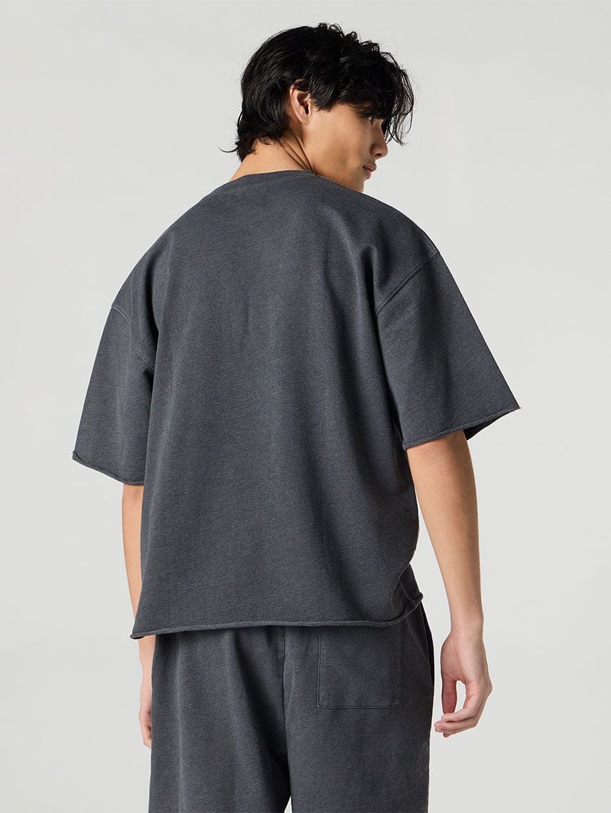 טי-שירט בוקסי שטופה