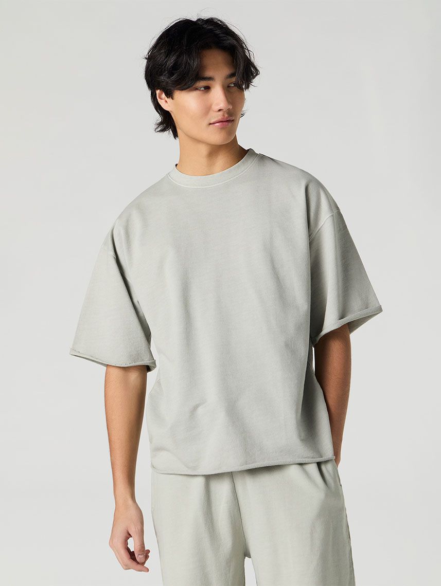 טי-שירט בוקסי שטופה