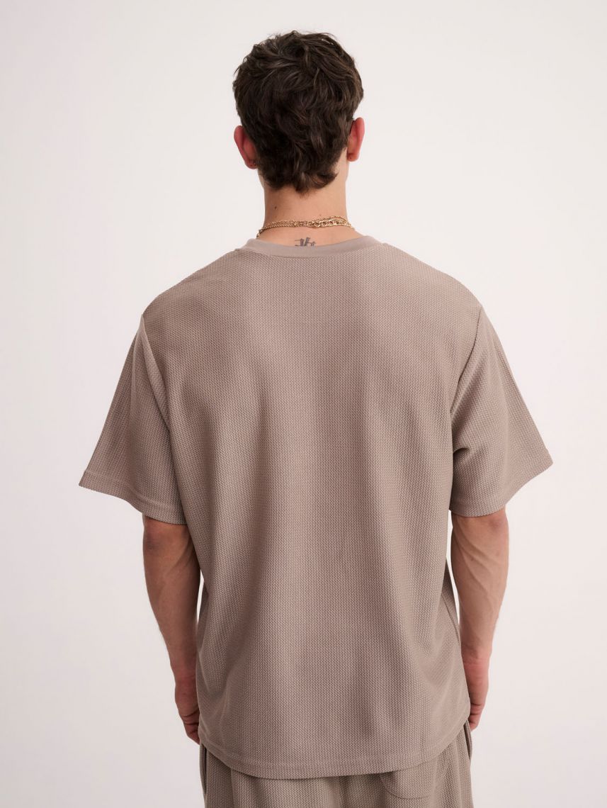 טי-שירט טקסטורה עבה