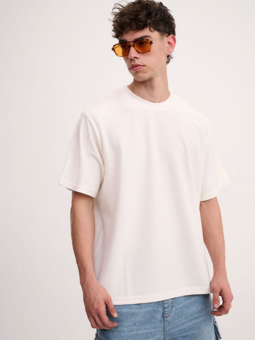 טי-שירט טקסטורה עבה