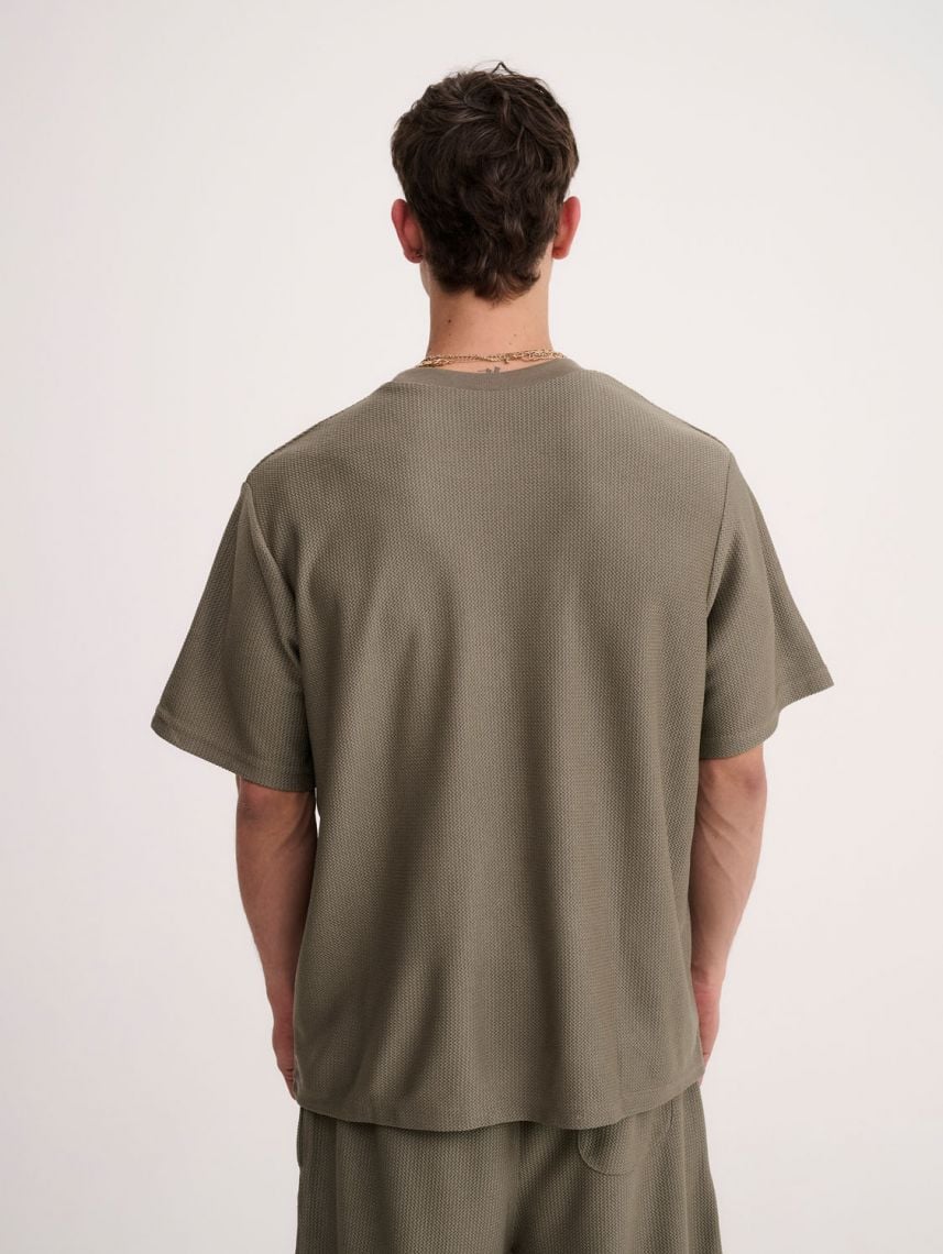 טי-שירט טקסטורה עבה