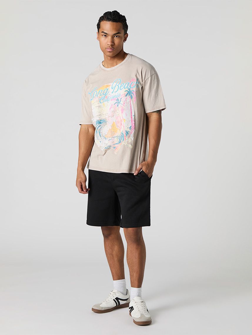 טי-שירט מודפסת שטופה