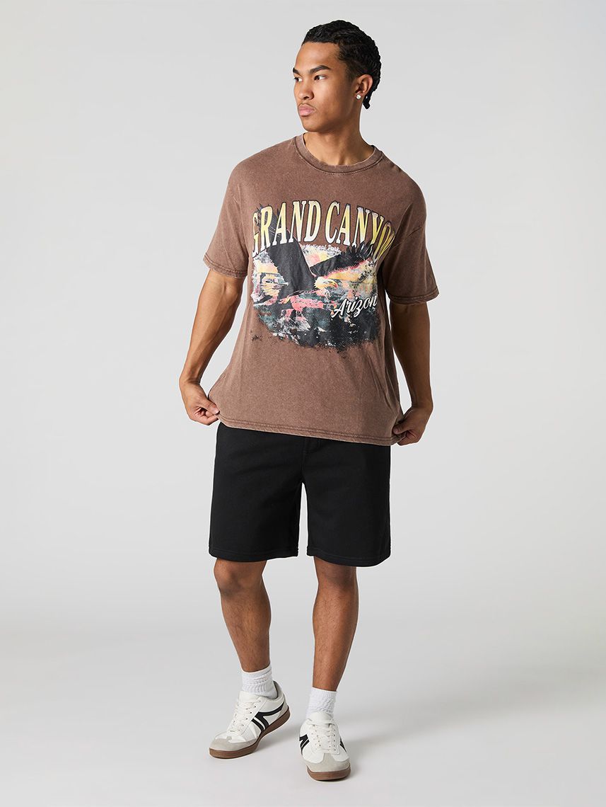 טי-שירט מודפסת שטופה