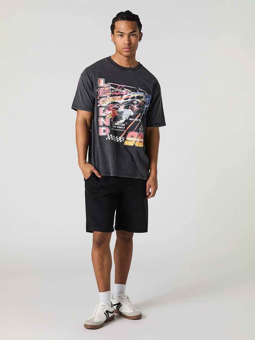 טי-שירט מודפסת שטופה