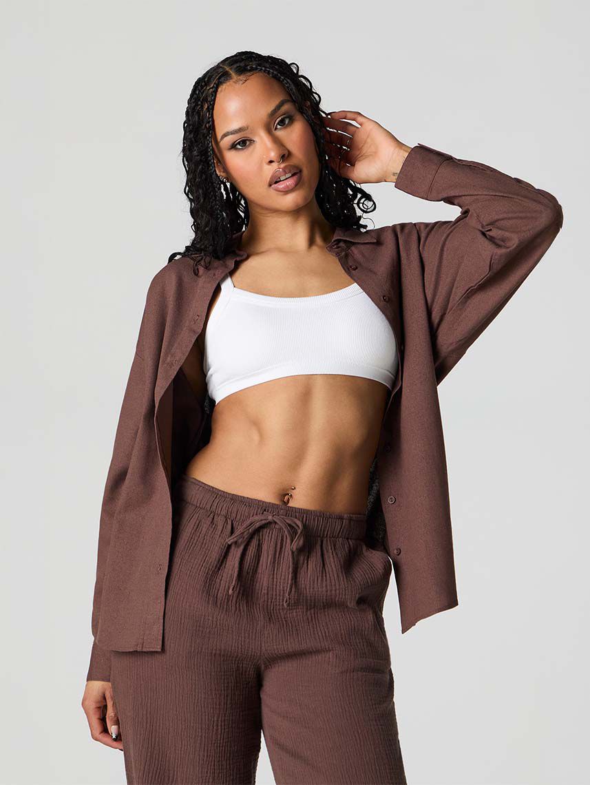 חולצת אוברסייז מכופתרת