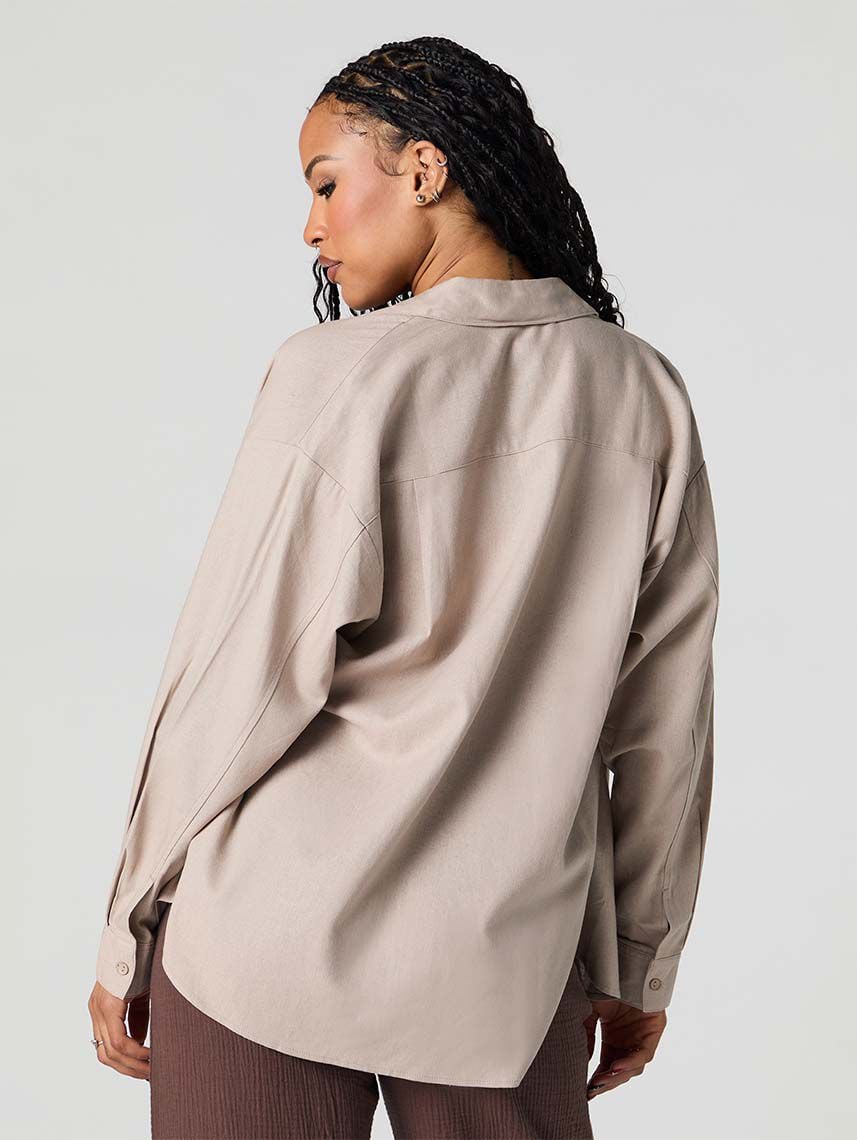 חולצת אוברסייז מכופתרת