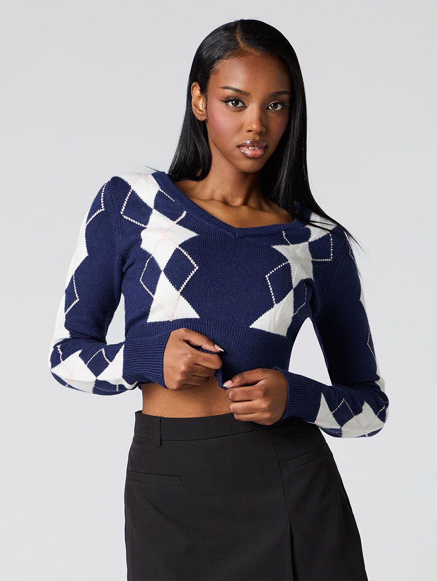 סריג קרופ מעוינים