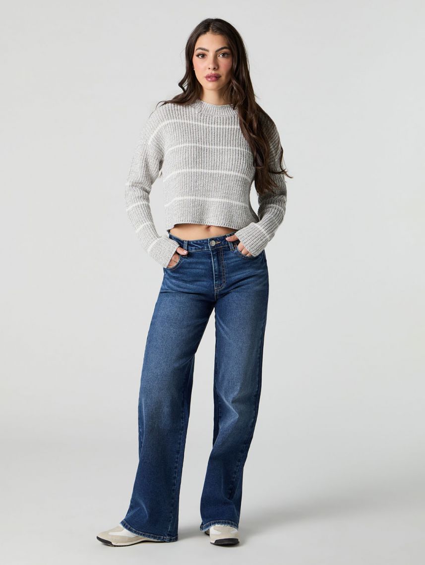 סוודר בוקסי פסים