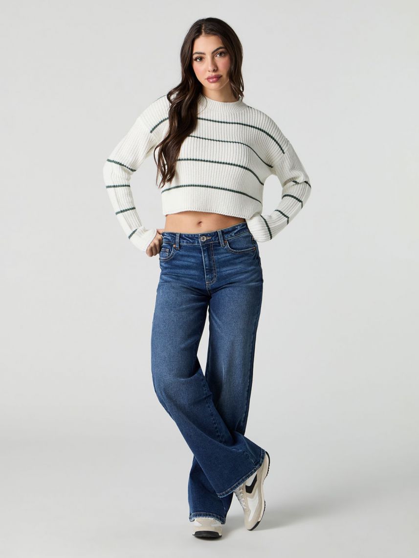 סוודר בוקסי פסים