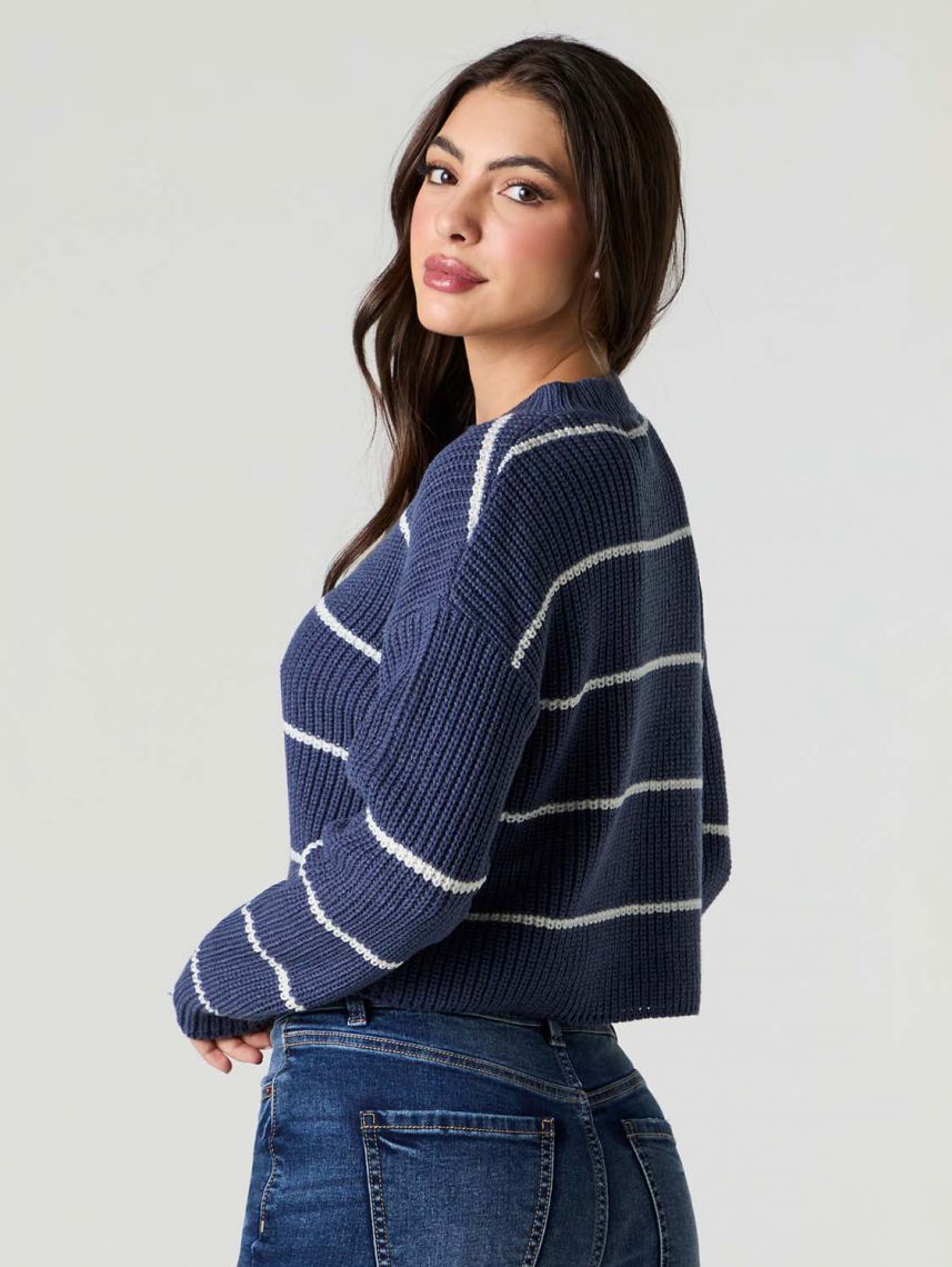 סוודר בוקסי פסים