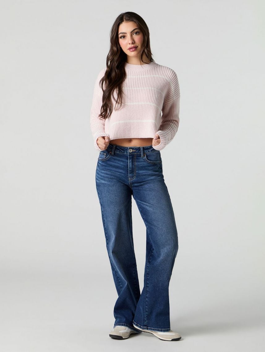 סוודר בוקסי פסים