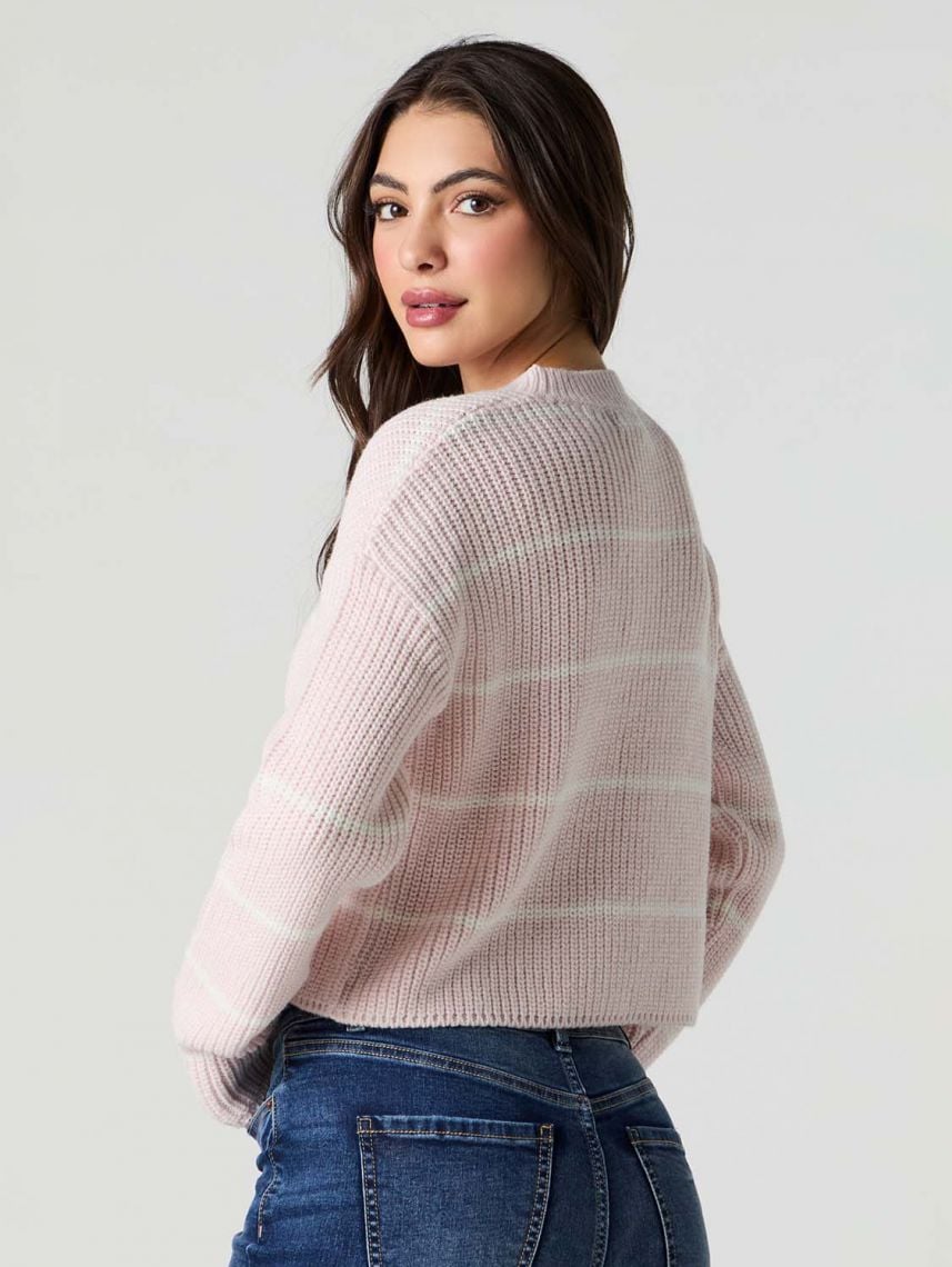 סוודר בוקסי פסים