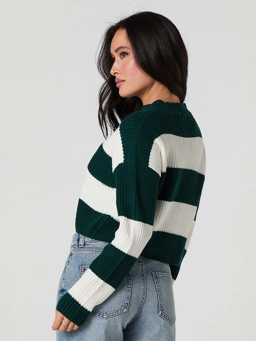 סוודר בוקסי פסים