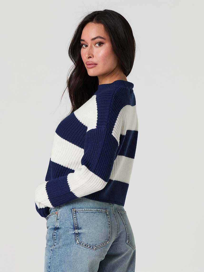 סוודר בוקסי פסים