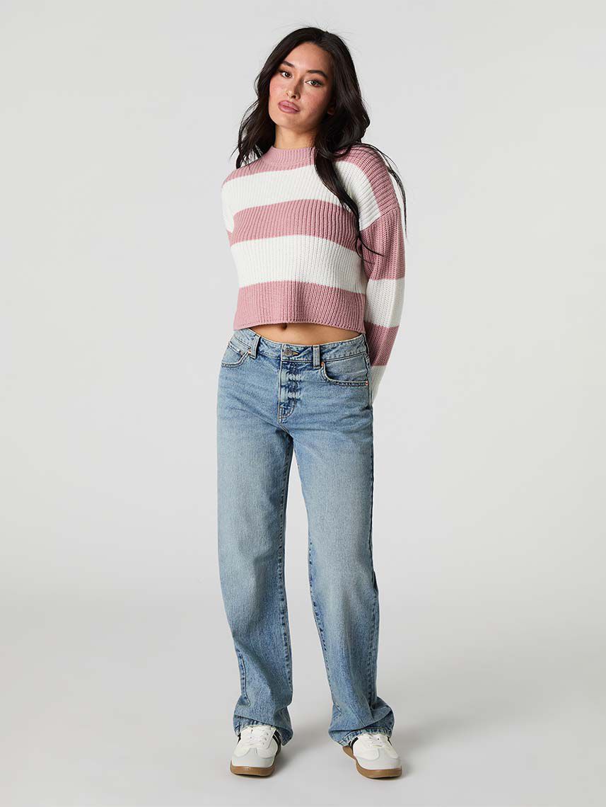 סוודר בוקסי פסים