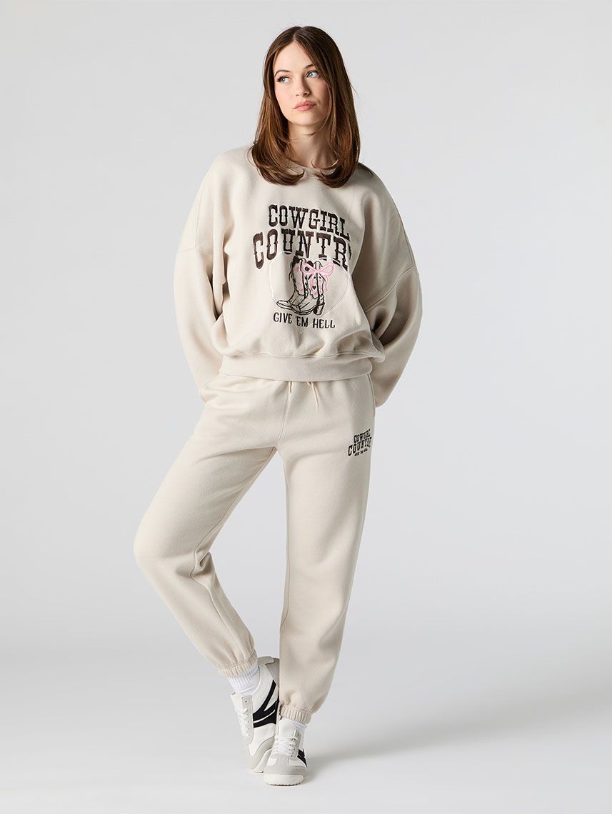 מכנסי פוטר עם רקמה