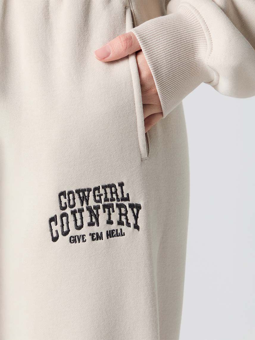 מכנסי פוטר עם רקמה