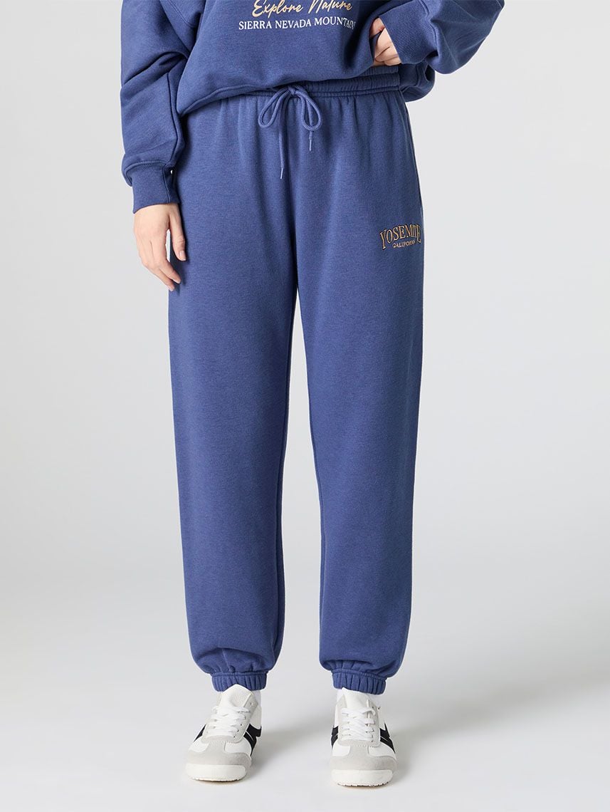 מכנסי פוטר עם רקמה