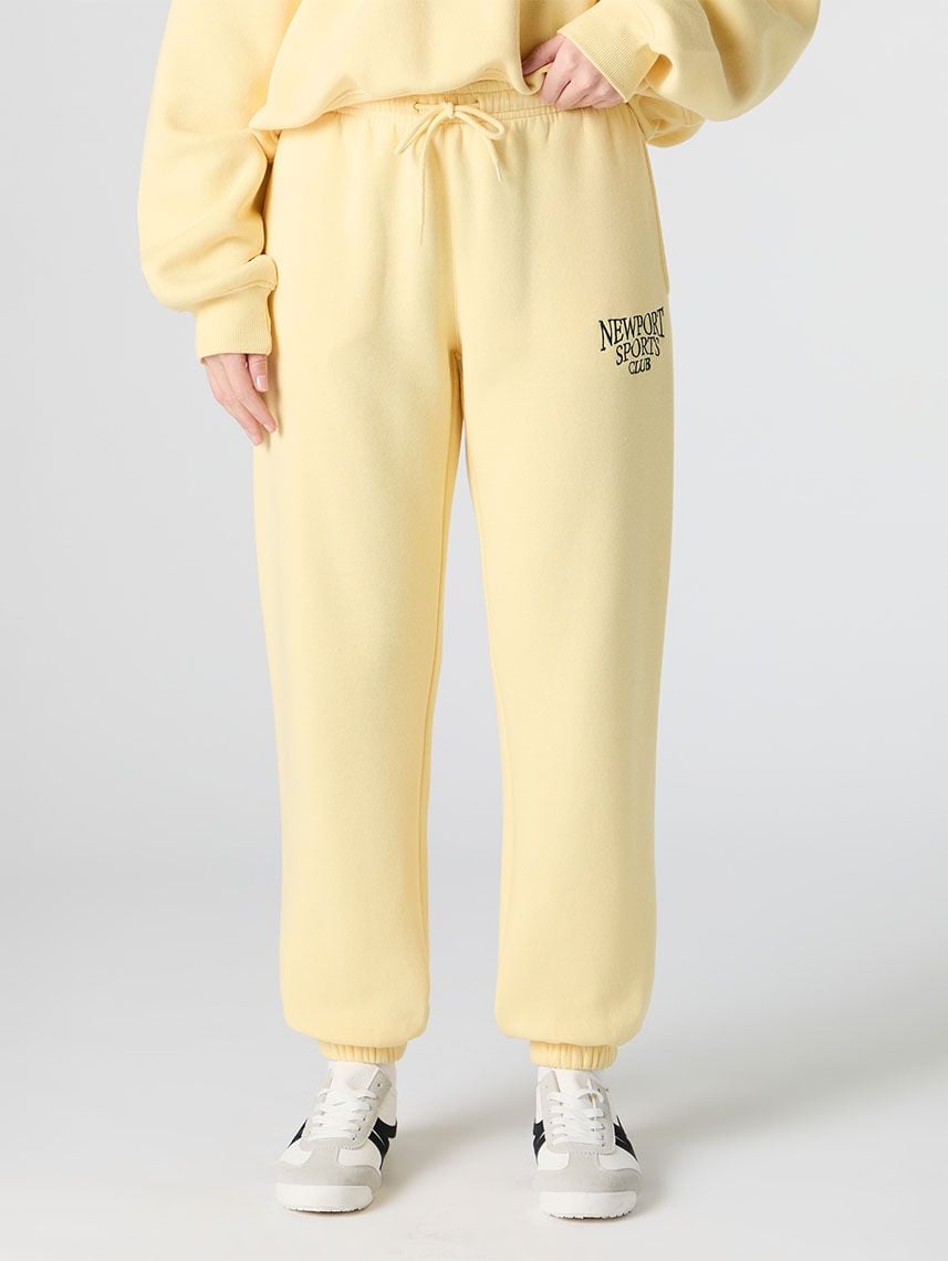 מכנסי פוטר עם רקמה