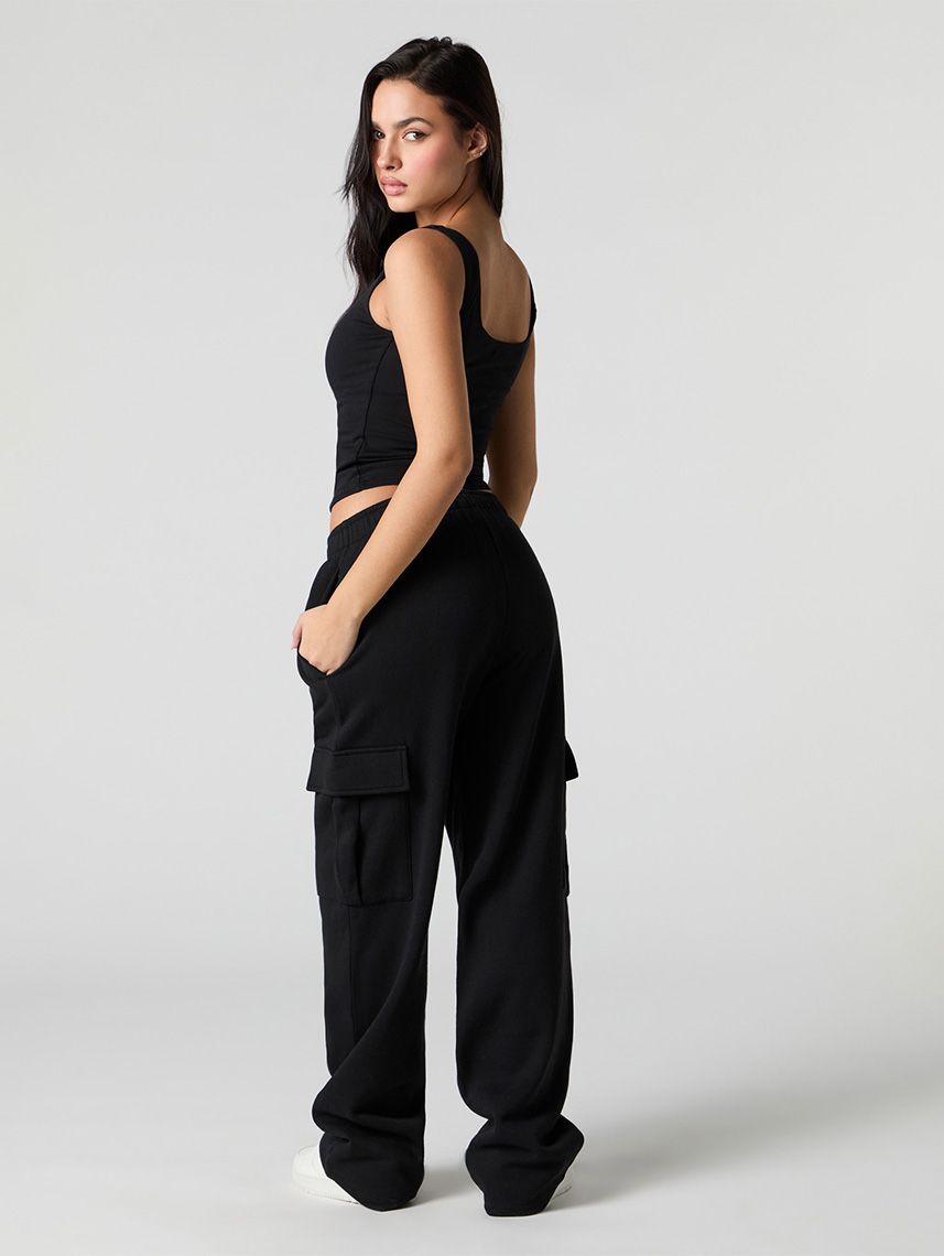 מכנסי פוטר קרגו רחבים