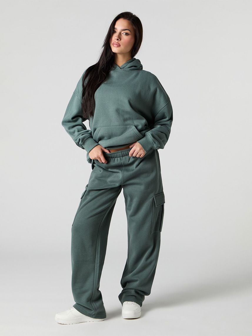 מכנסי פוטר קרגו רחבים