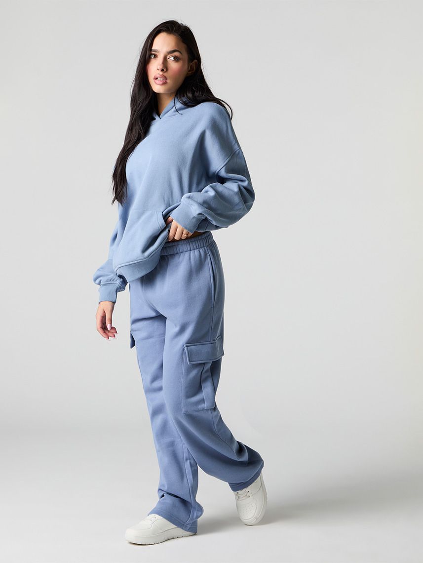 מכנסי פוטר קרגו רחבים