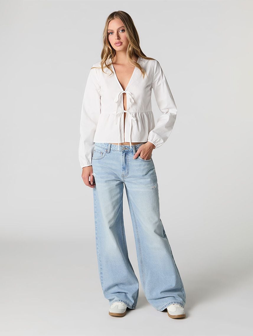 ג’ינס נמוך LOW RISE - BAGGY