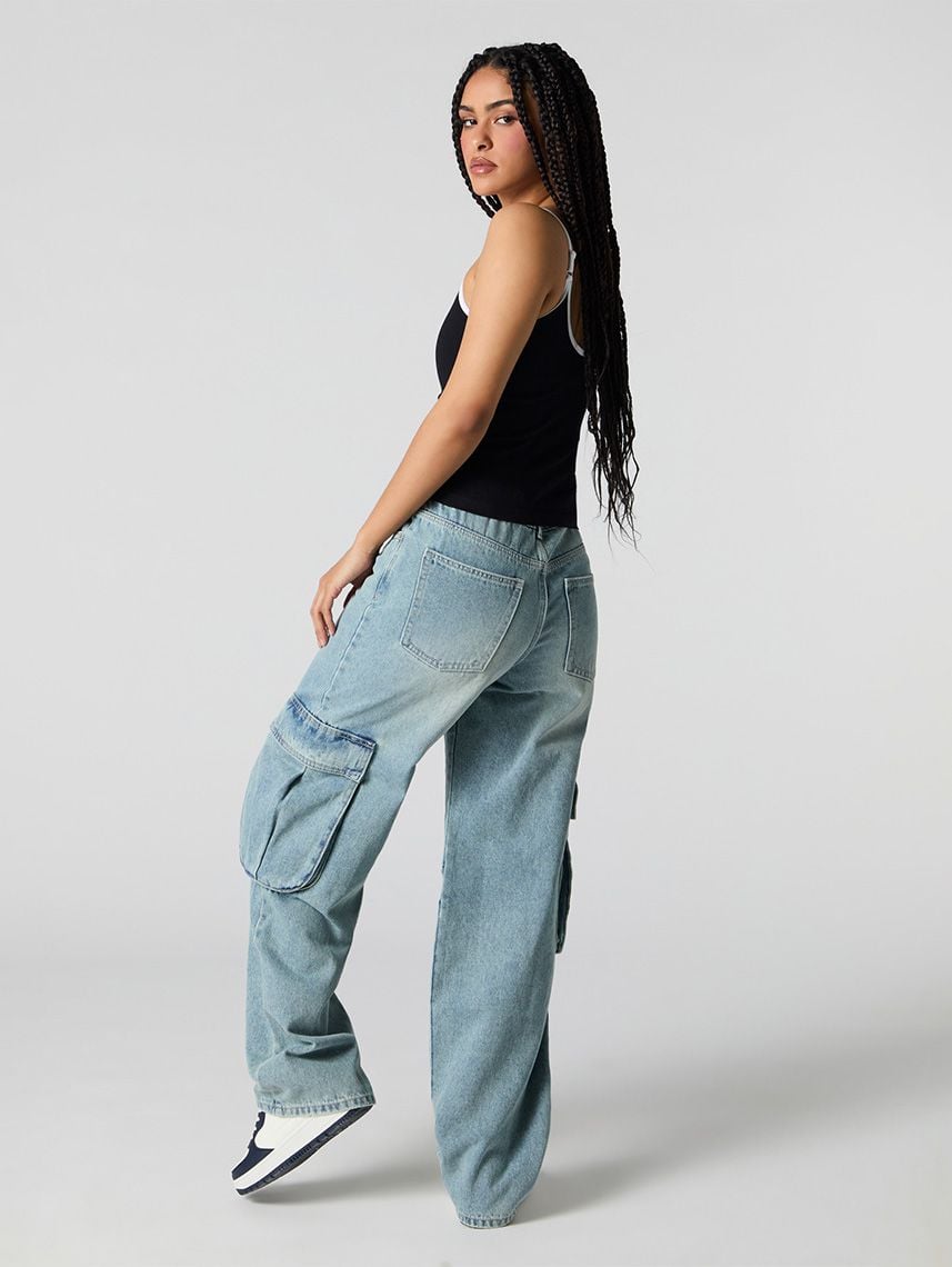 ג’ינס BAGGY-CARGO מותן נמוכה