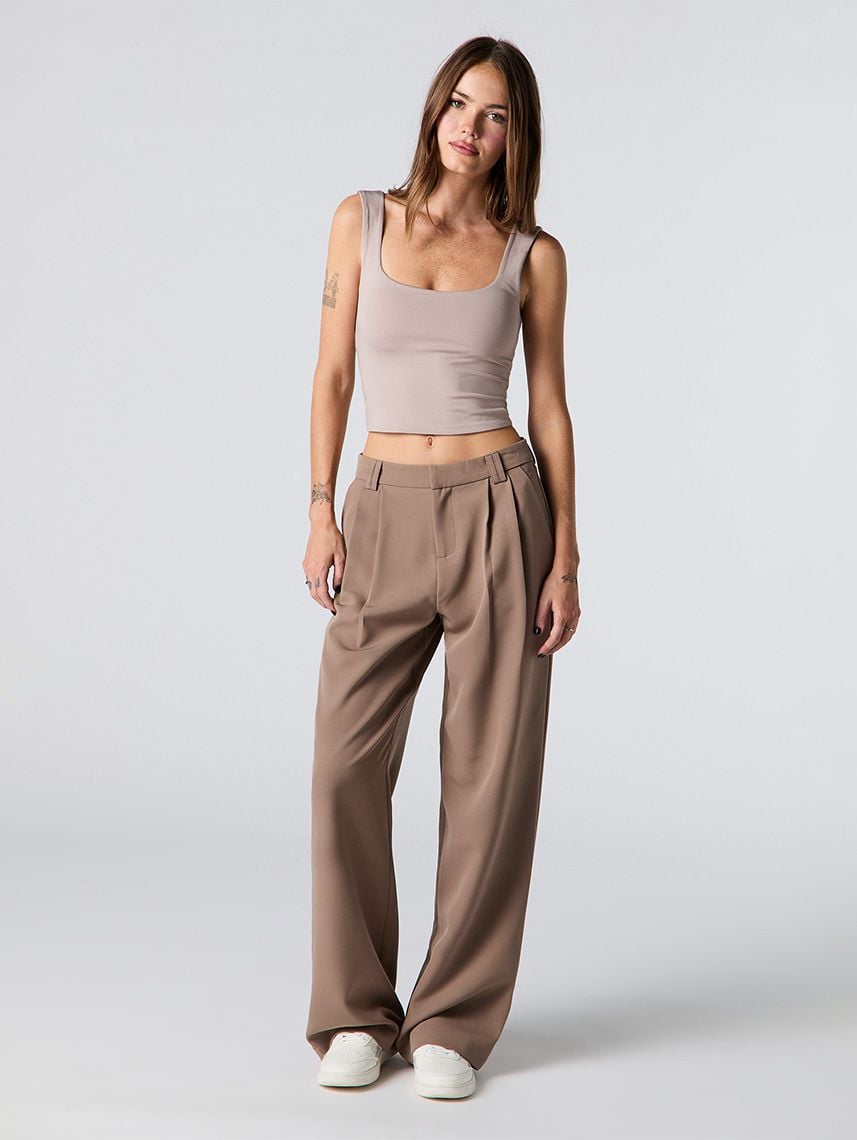 מכנסיים מחוייטים WIDE LEG