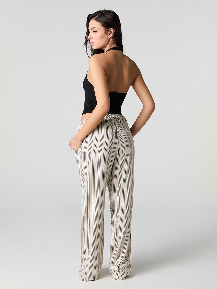 מכנסי פסים WIDE LEG