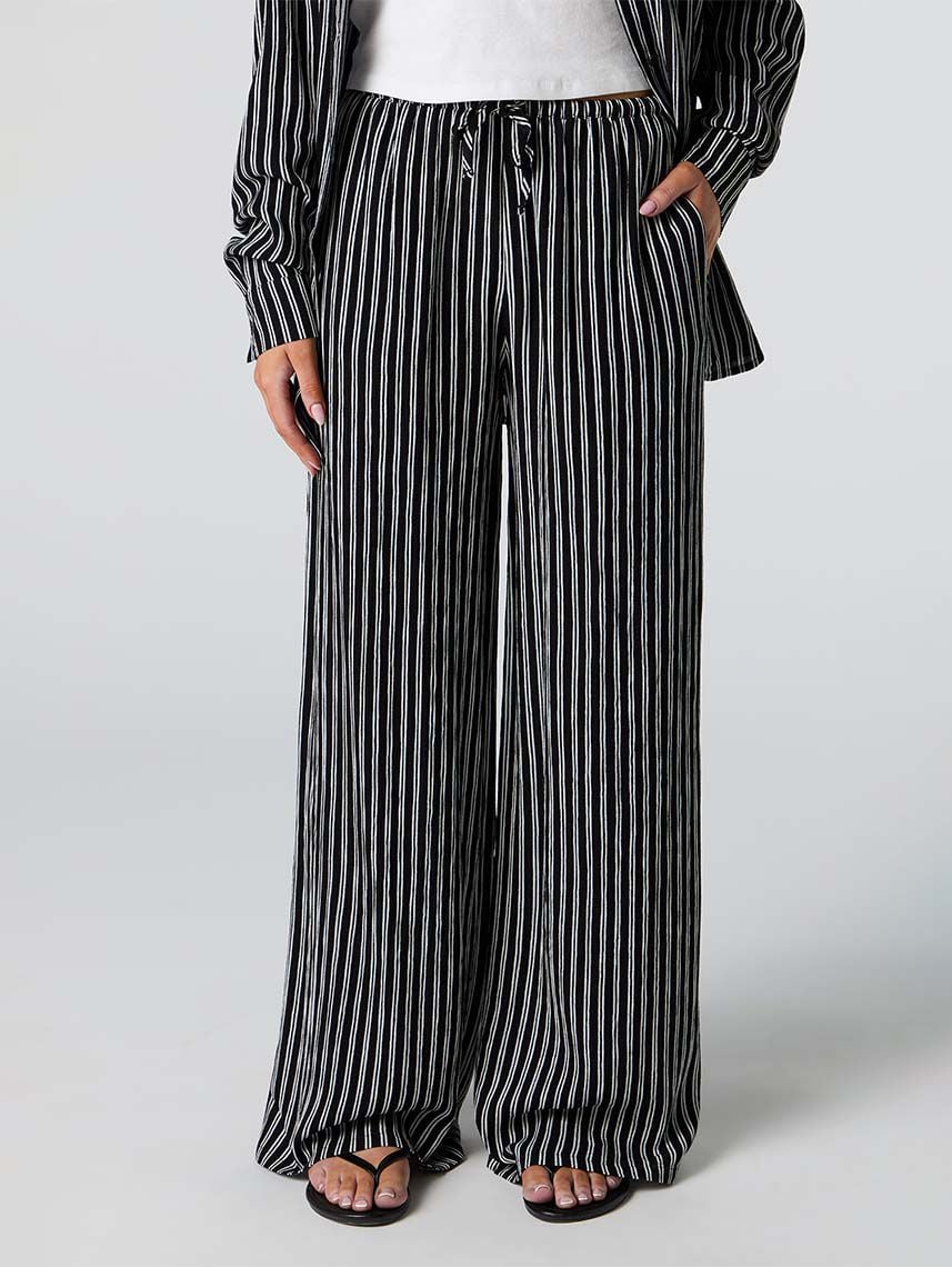 מכנסי WIDE LEG מקומטים